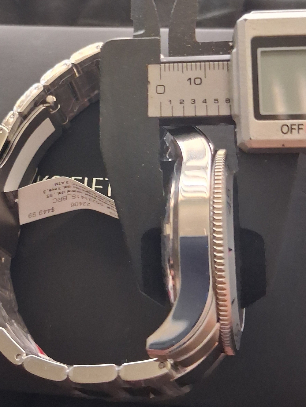 Saks Fifth Avenue Stainless Steel Automatic Watch - Black Dial. NEW - Picture 14 of 15